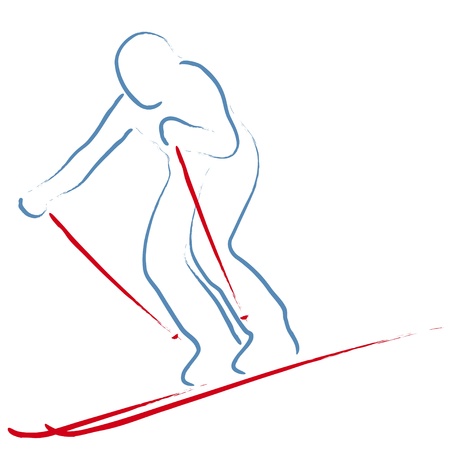 skierのイラスト素材