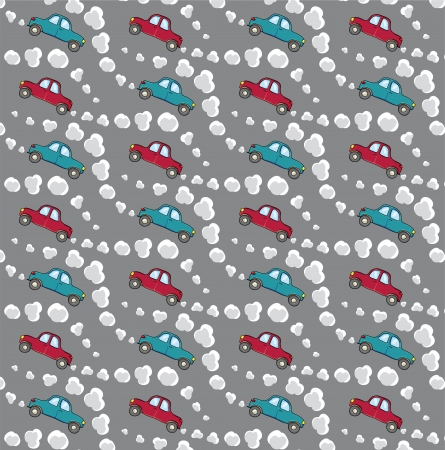 pattern with carsのイラスト素材