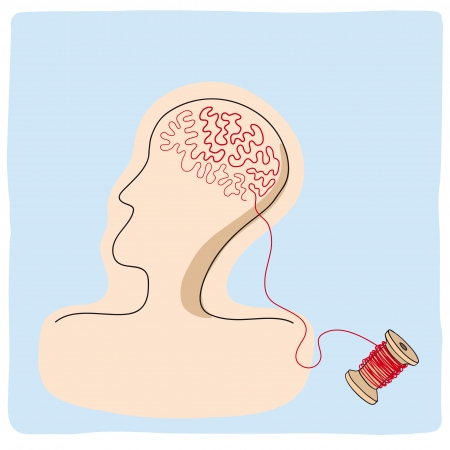 do the thinkingのイラスト素材