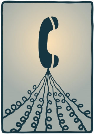 telephone linesのイラスト素材