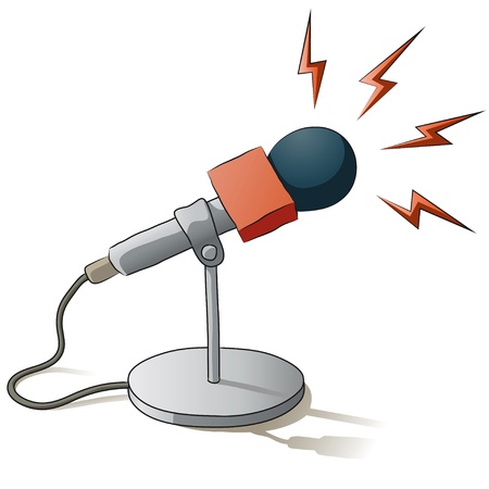 microphoneのイラスト素材