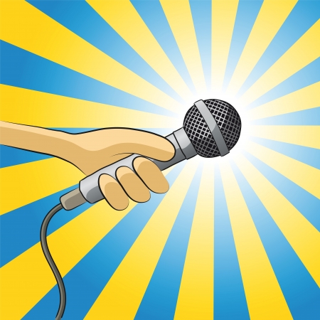 microphoneのイラスト素材