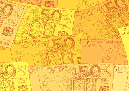 fifty euroのイラスト素材