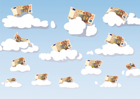 fifty euroのイラスト素材