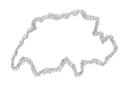 map of Switzerlandのイラスト素材