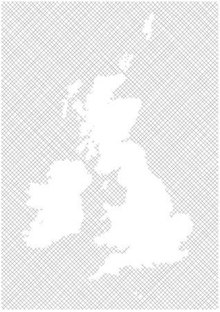map of United Kingdomのイラスト素材