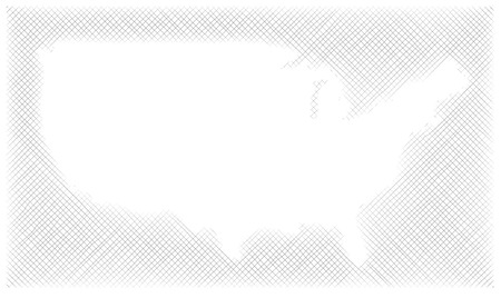 map of the United Statesのイラスト素材