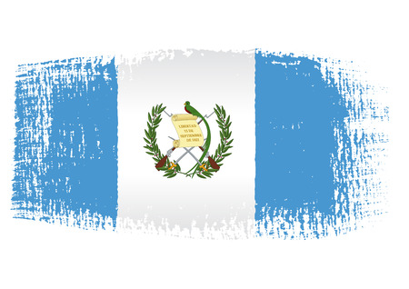 brushstroke flag Guatemalaのイラスト素材