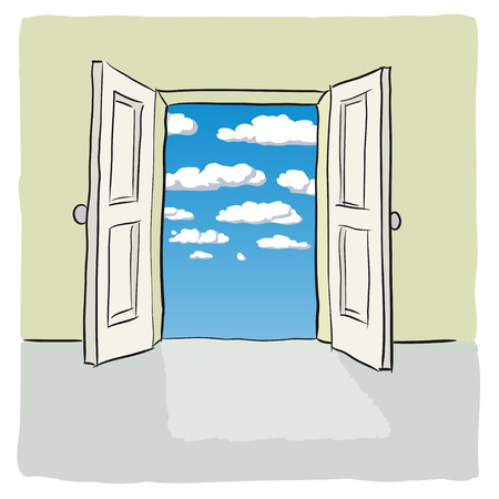 open doorのイラスト素材
