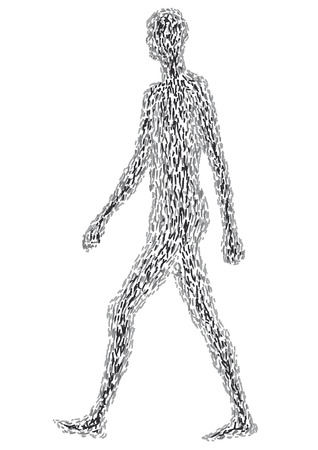 person walkingのイラスト素材