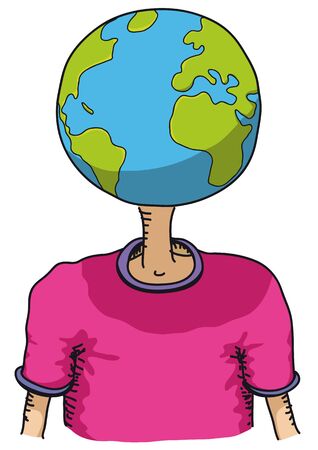 world in headのイラスト素材