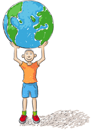 child rules the worldのイラスト素材