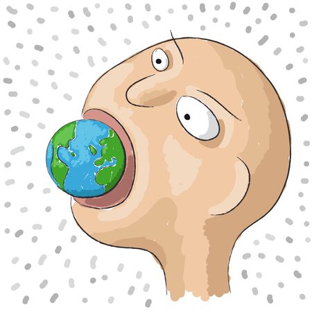 eat the worldのイラスト素材