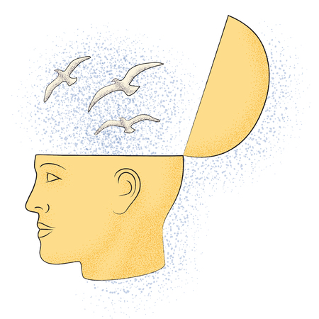 Symbolic drawing of the knowledge of philosophyのイラスト素材