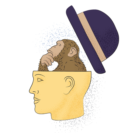 Symbolic drawing of the knowledge of philosophyのイラスト素材