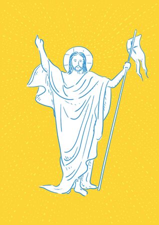 Resurrection of Jesus Christのイラスト素材