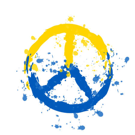 Anti-war peace symbol, vector illustrationのイラスト素材