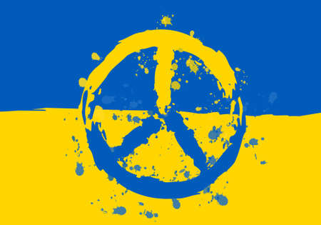 Anti-war peace symbol, vector illustrationのイラスト素材