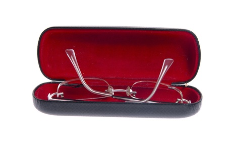 Glasses in caseの写真素材