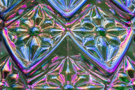 A symmetric, colorful cloesup of a lantern.の写真素材