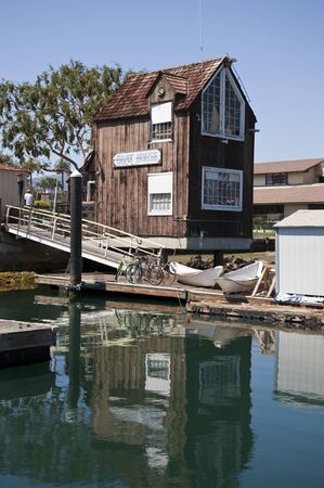 The Village Boat House, Ports O Call Village, San Pedro, Californiaの写真素材