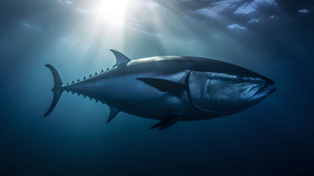Tuna in the Red Sea, Egypt. Tuna in the Red Sea.の素材