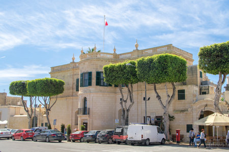 Rabat, Malta - May 8, 2017: Ministry for Gozo building.のeditorial素材