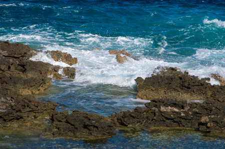 Coastline at Cirkewwa in Malta.の写真素材
