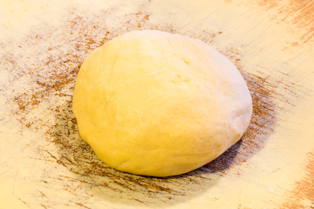 Raw dough for dumplings.の写真素材