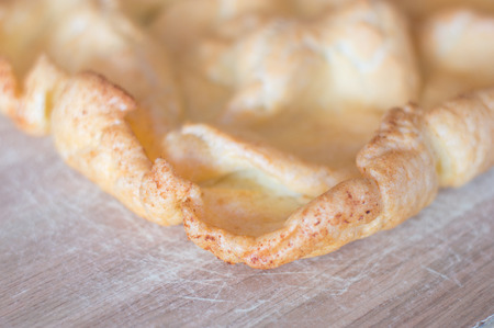 Layer for Polish cream Karpatka pie.の写真素材