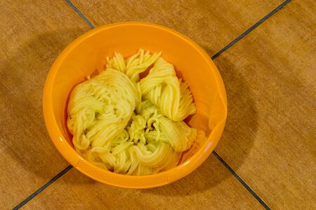 Mashed boiled potatoes.の写真素材