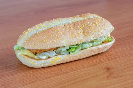 Pruszcz Gdanski, Poland - December 15, 2017: McDonald's Chikker sandwich.のeditorial素材