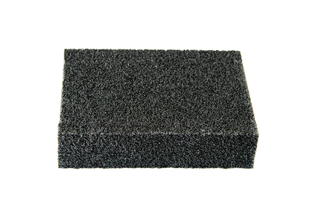 Black sanding sponge.の写真素材