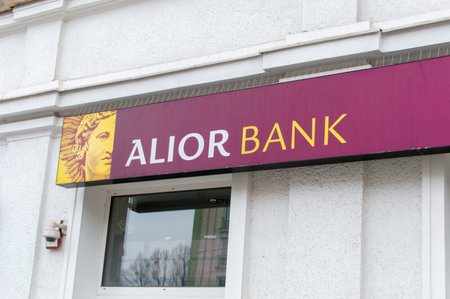 Gdansk, Poland - January 14, 2018: Logo and sign of Alior Bank in Gdansk.のeditorial素材