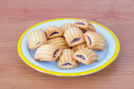 Cookies with marmalade.の写真素材