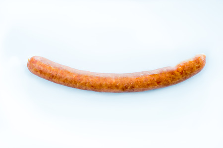Frankfurt sausage on white background.の写真素材