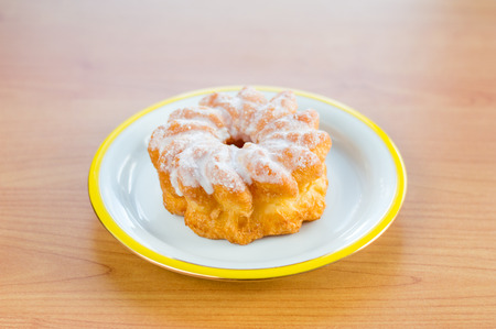 Cake with icing knows in Poland as outlet.の写真素材