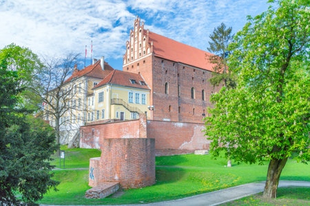 Castle of Warmian Bishops in Olsztyn in Poland.のeditorial素材