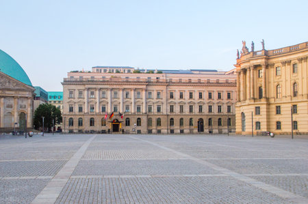 Berlin, Germany - August 16, 2018: Bebelplatz is a public square in the central Mitte district of Berlin.のeditorial素材