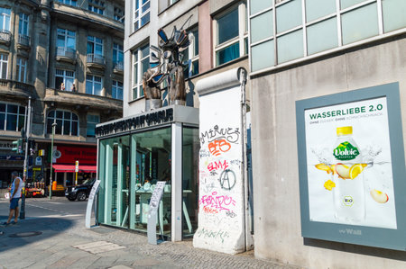 Berlin, Germany - August 16, 2018: Museum Checkpoint Charlie in Berlin.のeditorial素材