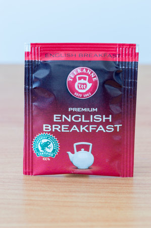 Pruszcz Gdanski, Poland - September 18, 2018: Teekanne premium english breakfast tea.のeditorial素材