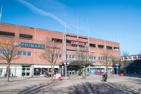 Hamburg, Germany - February 16, 2019: Billstedt shopping mall center.のeditorial素材