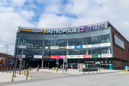 Gdansk, Poland - March 14, 2019: Metropolia shopping mall in Gdansk Wrzeszcz.のeditorial素材