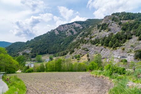 Landscape view of mountains in Andorra.の写真素材
