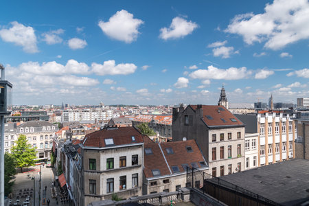 Brussels, Belgium - June 6, 2019: Cityscape view of Brussels.のeditorial素材