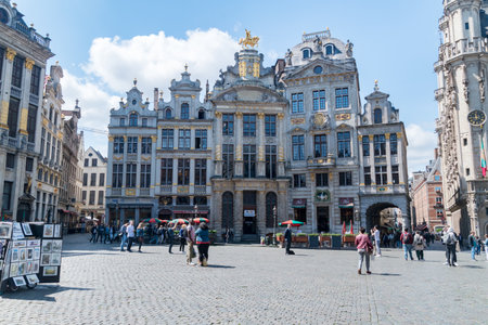 Brussels, Belgium - June 6, 2019: Building of Belgian Brewers Museum.のeditorial素材