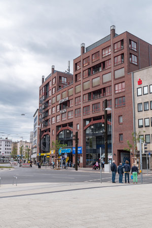 Hanover, Germany - June 8, 2019: Steintor Plaza in Hanover.のeditorial素材