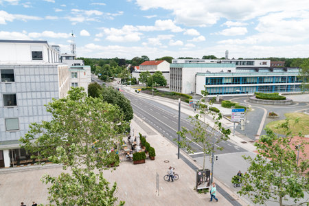 Wolfsburg, Germany - June 8, 2019: Landmark view in Wolfsburg.のeditorial素材