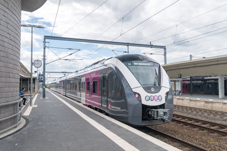 Wolfsburg, Germany - June 8, 2019: enno train at Wolfsburg train station.