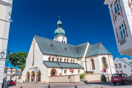 Czluchow, Poland - June 9, 2019: Saint James the Greater church in Czluchow.のeditorial素材
